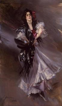 喬瓦尼 波爾蒂尼 Portrait of Anita de la Ferie, The Spanish Dancer